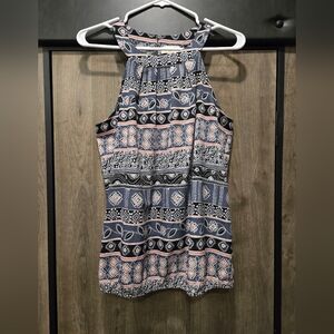 LOFT Patterned Top Halter Top